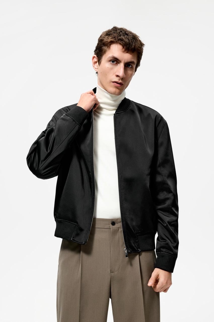 Bomber satin zara Clearance
