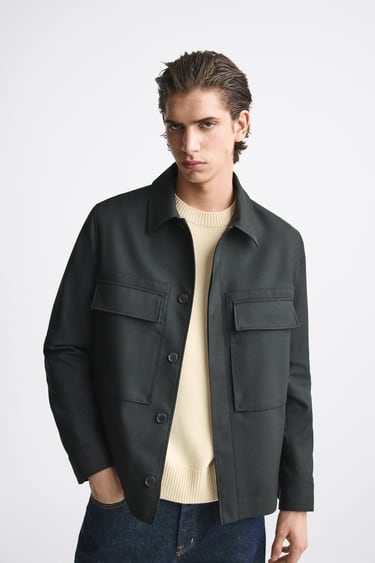 Image 0 of LIGHTWEIGHT JACKET WITH POCKETS from Zara
