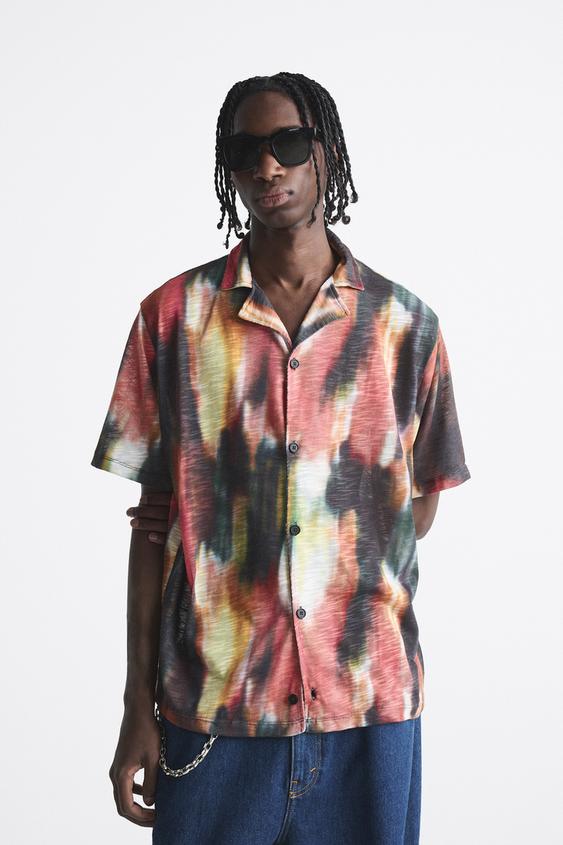 PRINTED KNIT SHIRT