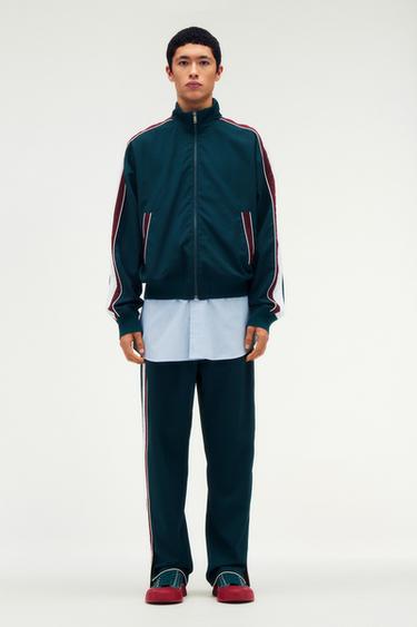 STRIPED JACKET LIMITED EDITION - Navy blue | ZARA United States