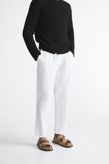 White pants zara man Clearance