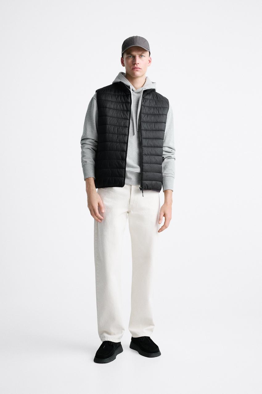 Mens grey gilet zara Clearance