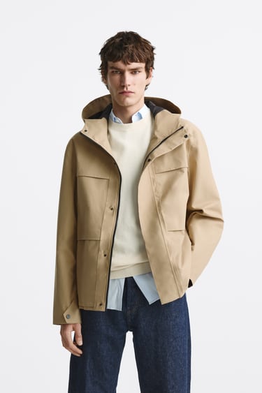Image 0 of WATER-REPELLENT PARKA from Zara