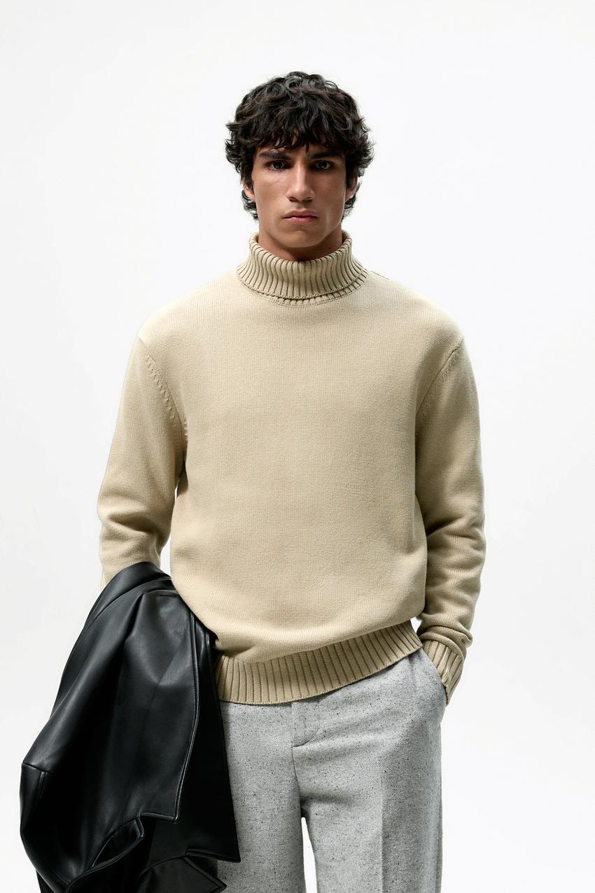 Turtleneck sweater men zara Clearance