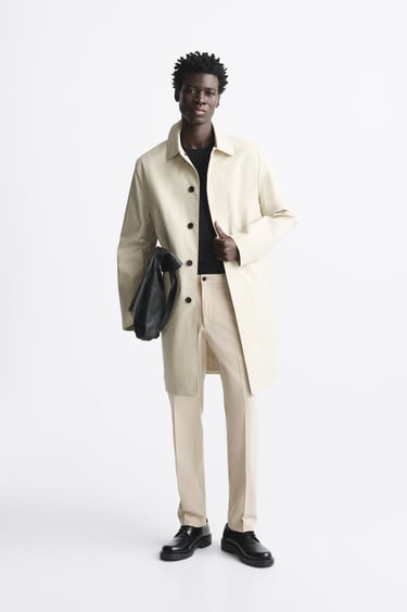 Image 0 of TECHNICAL TRENCH COAT from Zara