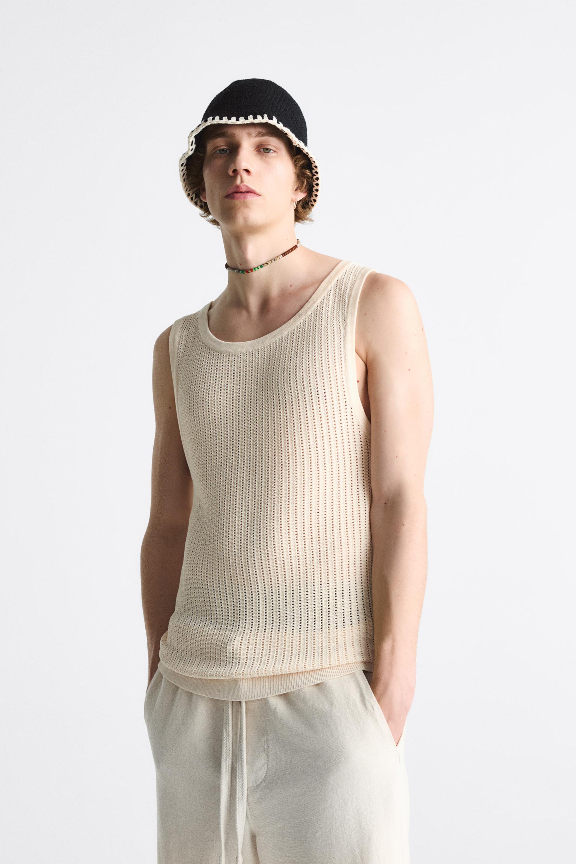 Zara mens tank tops Clearance