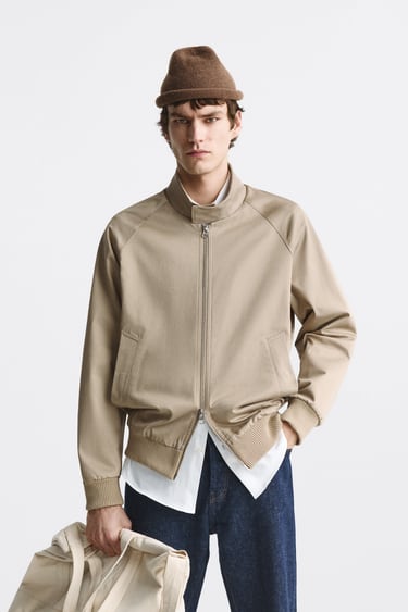 Image 0 of BOMBER JACKET WITH HIGH NECK from Zara