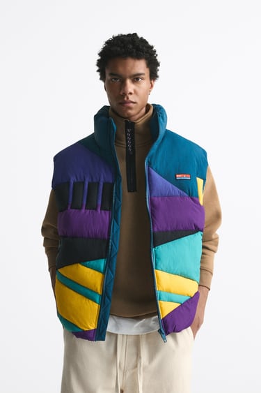 Image 0 of COLOUR BLOCK GILET from Zara