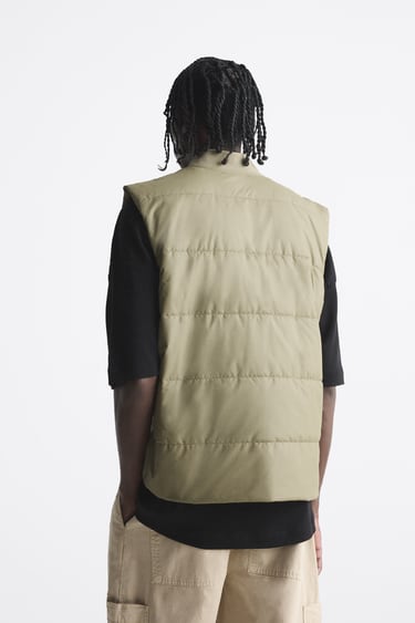 Image 0 of GILET WITH RUBBERISED FINISH from Zara