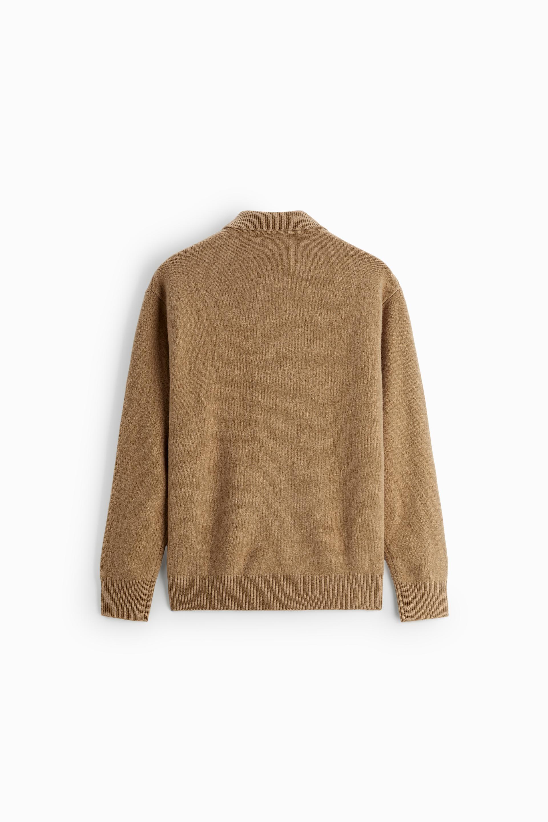 Zara wool blend knit polo Clearance