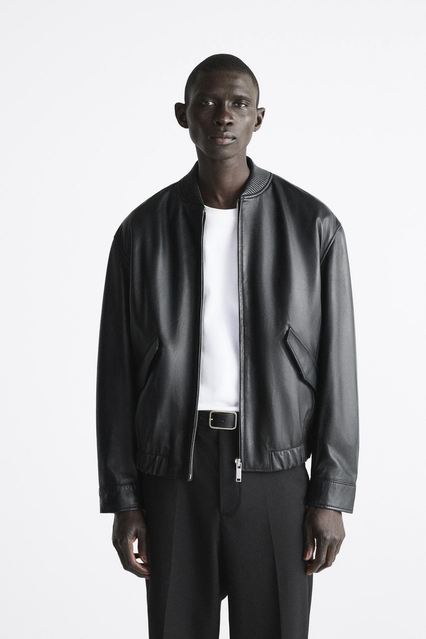 Zara black jacket for men Clearance