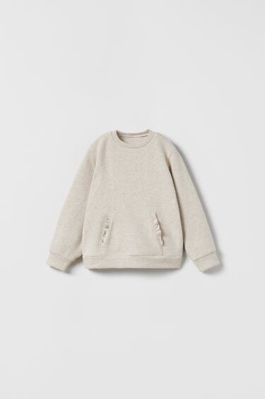 Image 0 of SOFT-TOUCH SWEATSHIRT WITH POUCH POCKET from Zara