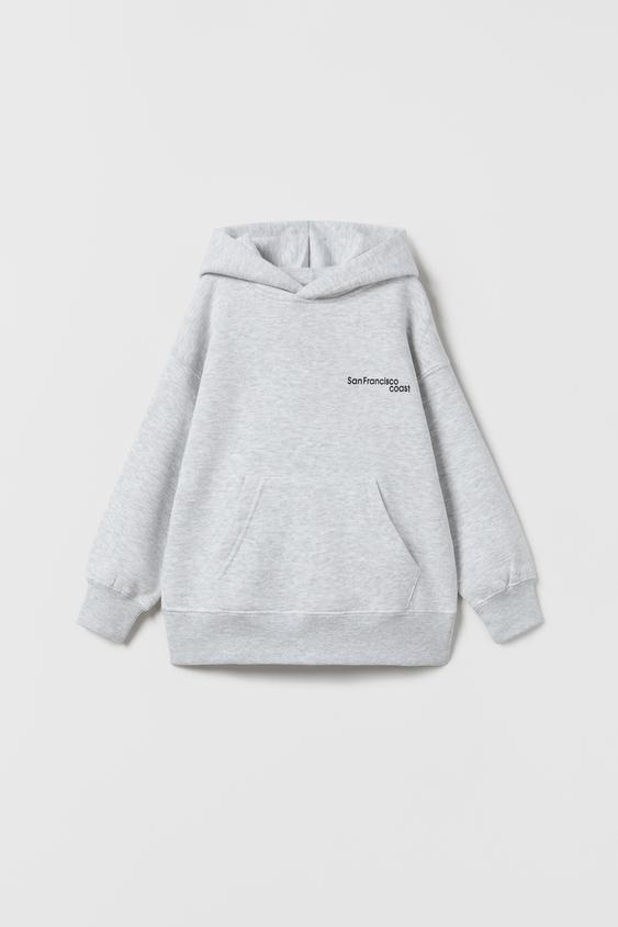 Zara slogan hoodie Outlet