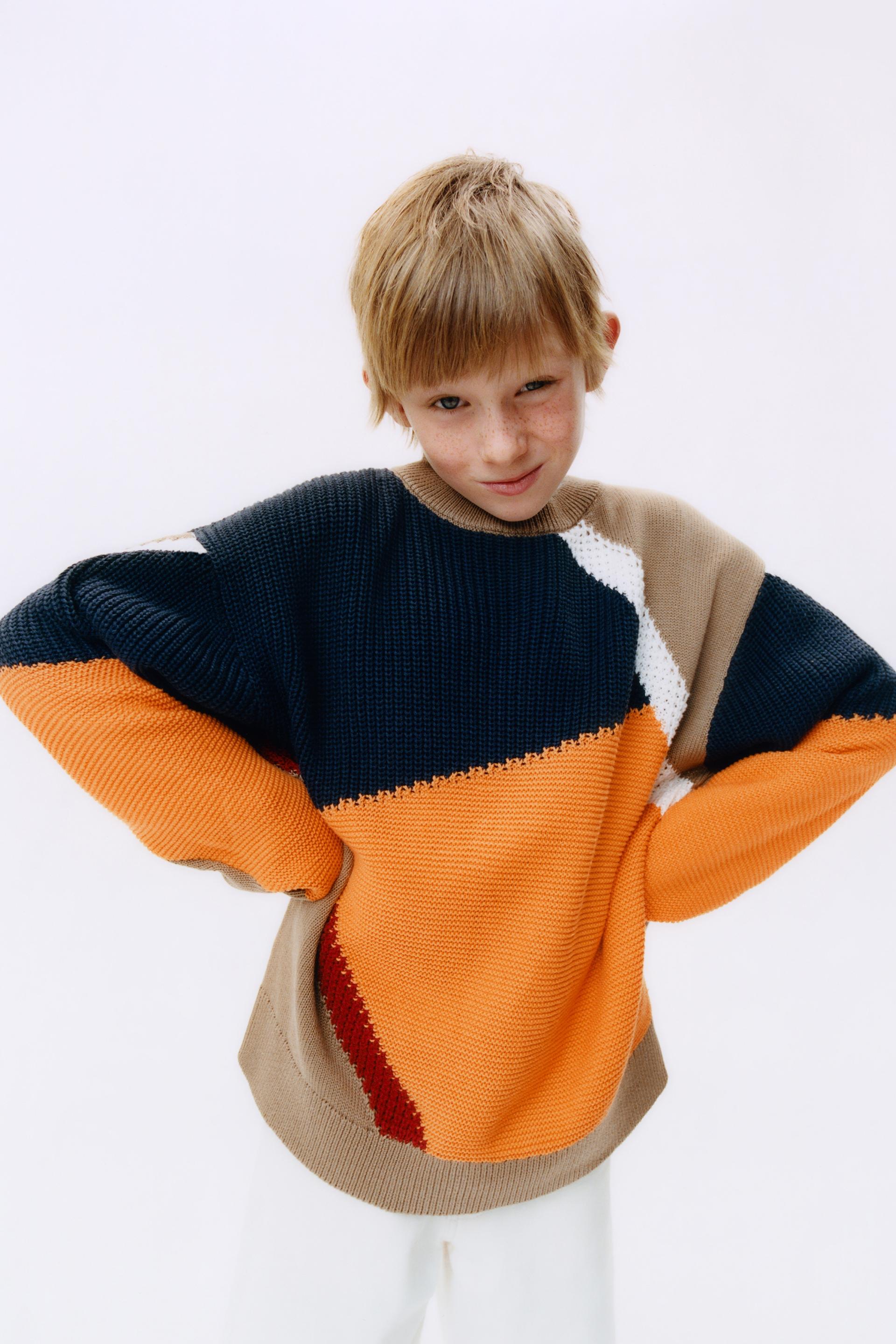 Color block sweater zara Clearance