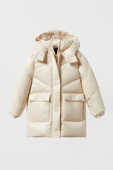 Image 0 of TECHNICAL DOWN PUFFER JACKET from Zara