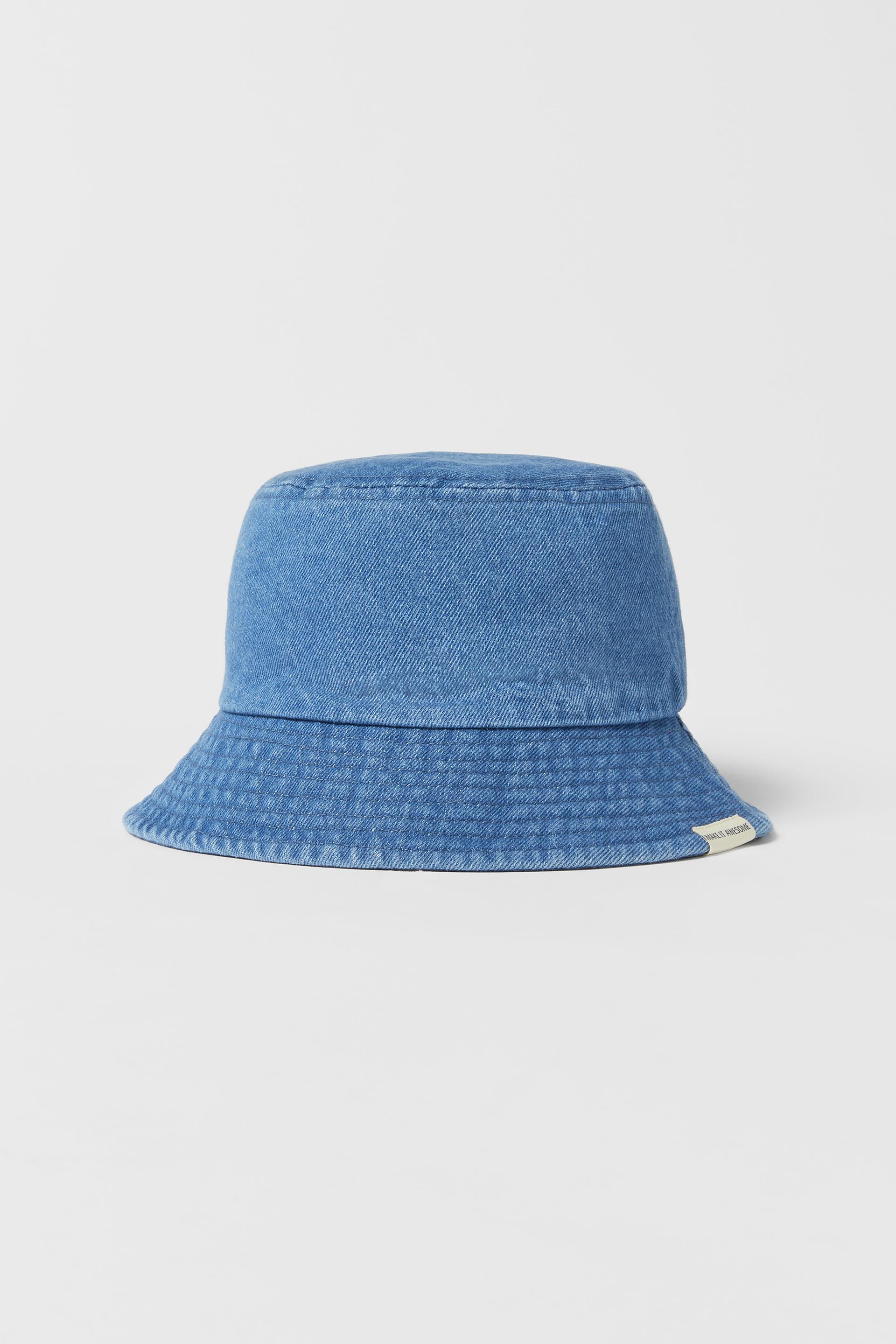 BABY/ ラベルアップリケ デニムバケットハット - ブルー | ZARA Japan