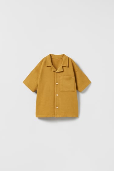 Image 0 of TEXTURED SHIRT WITH POCKET from Zara