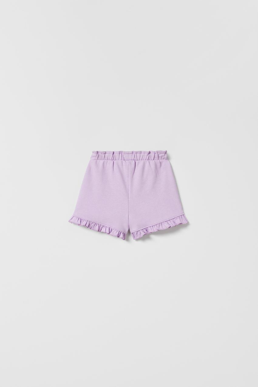 Ruffle hem shorts zara Clearance