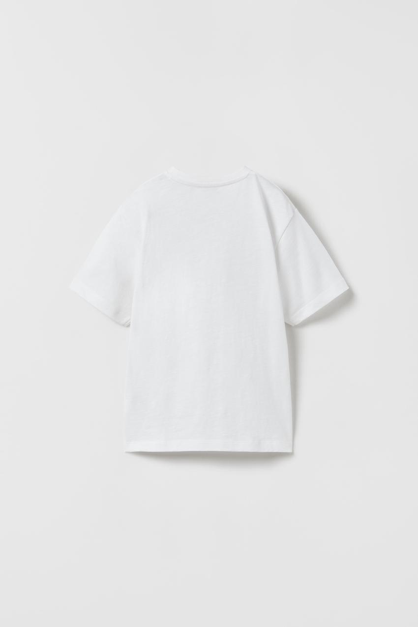 Basic white t shirt zara Clearance