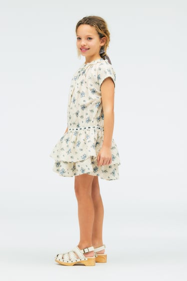 Image 0 of FLORAL PRINT DRESS WITH RUFFLES - LIMITED EDITION from Zara