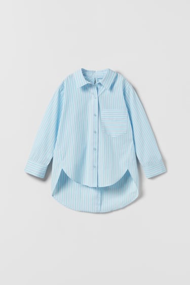 Image 0 of POPLIN SHIRT WITH CUT-OUT BACK from Zara