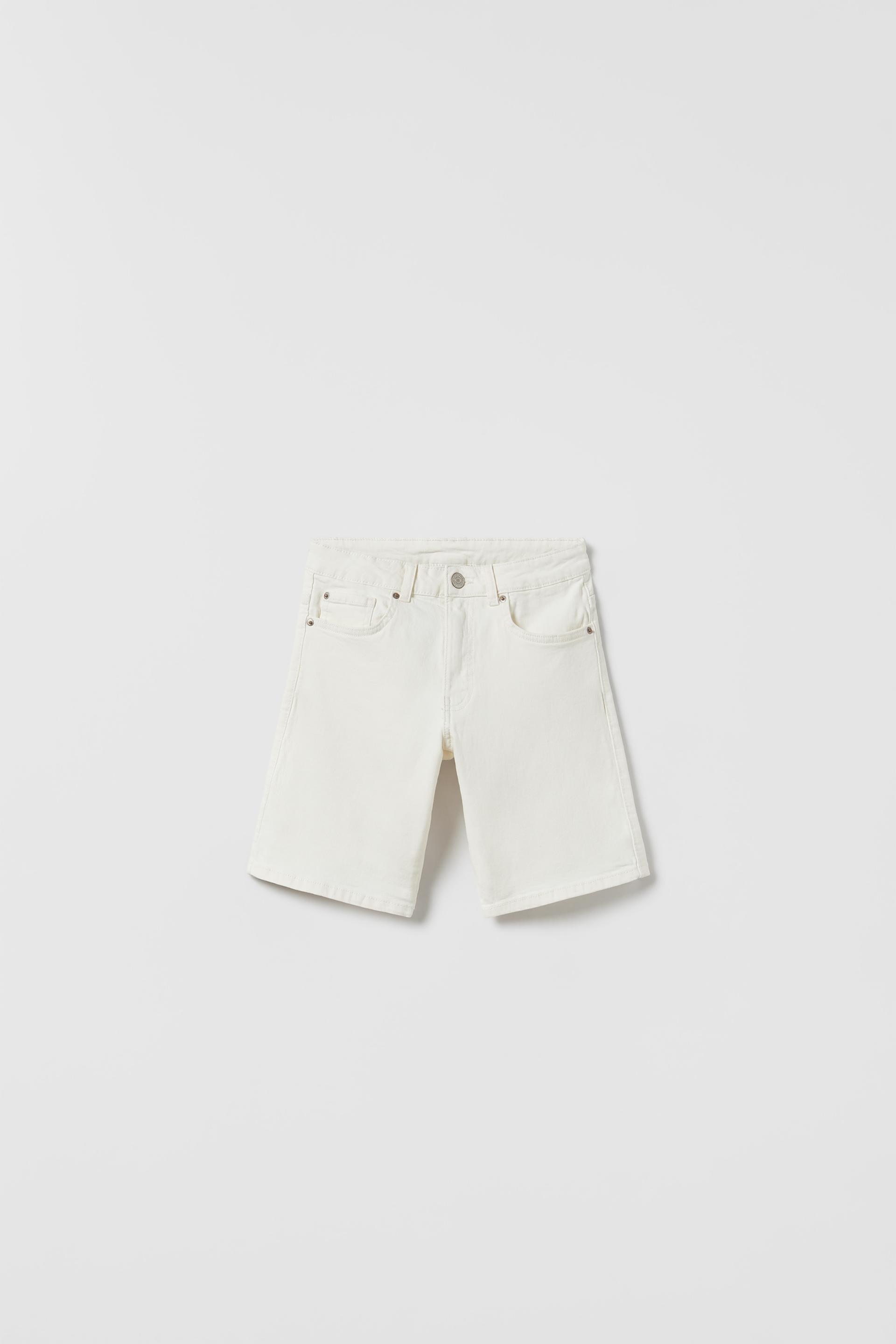 Zara white bermuda shorts Clearance