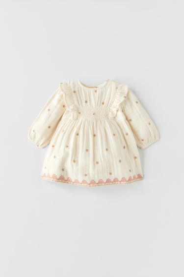 Image 0 of EMBROIDERED DRESS from Zara