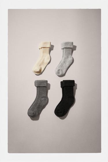 FOUR-PACK OF SOCKS IN A BOX - Grey by Zara - Image 6