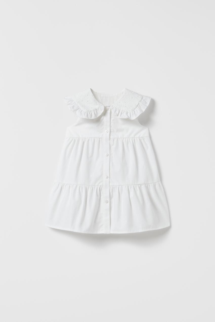 Zara white dress collar Clearance