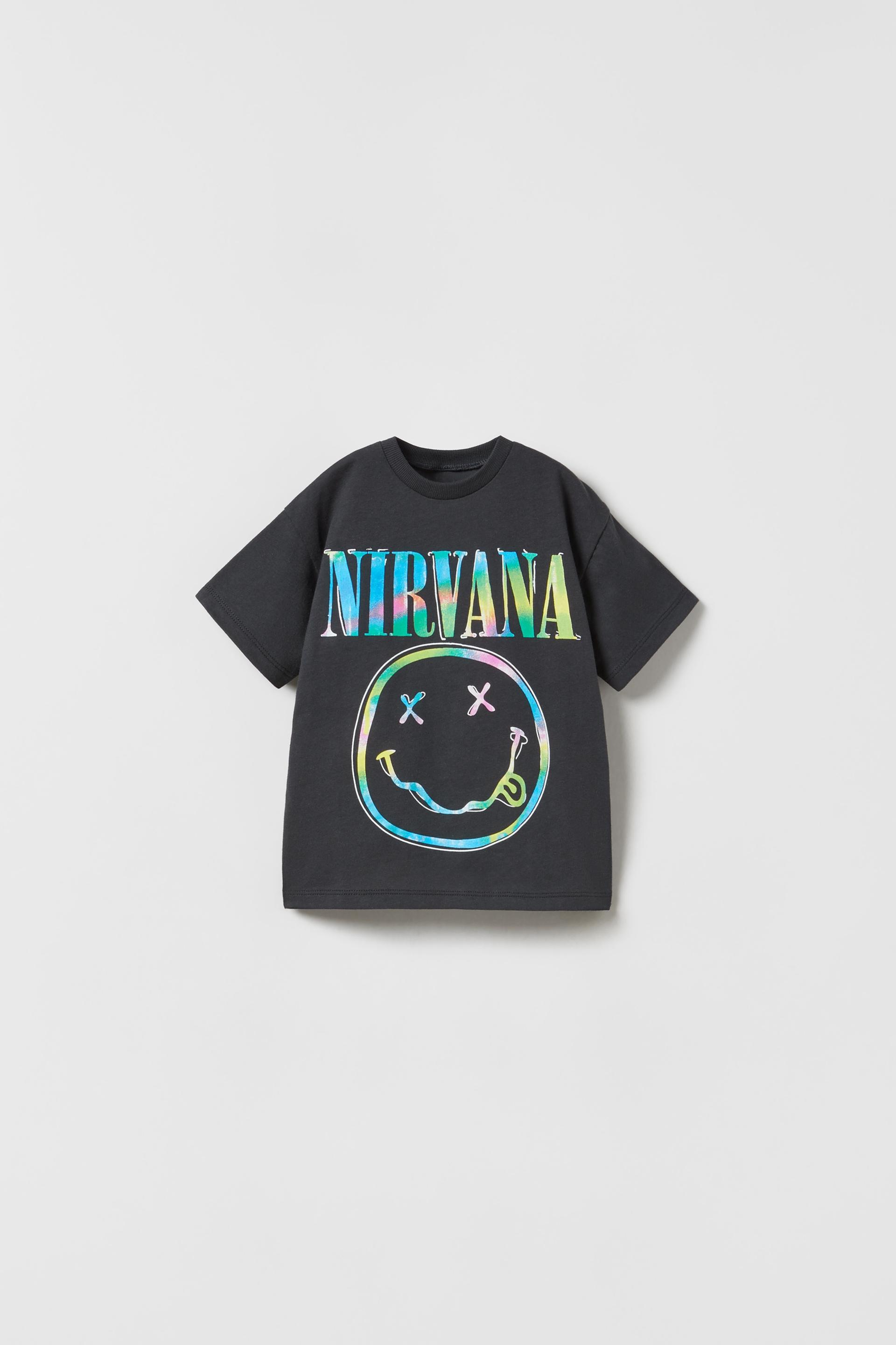 T shirt nirvana zara Clearance