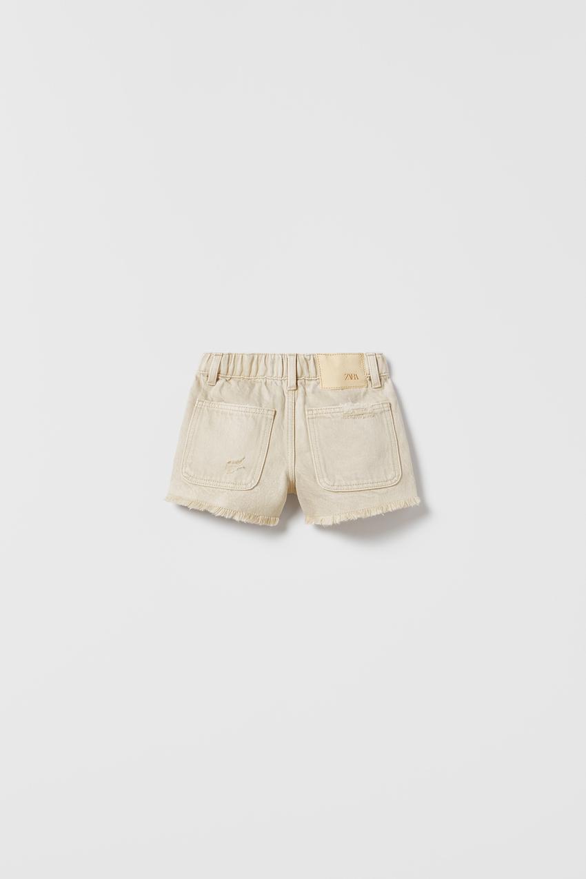 Beige shorts zara Clearance