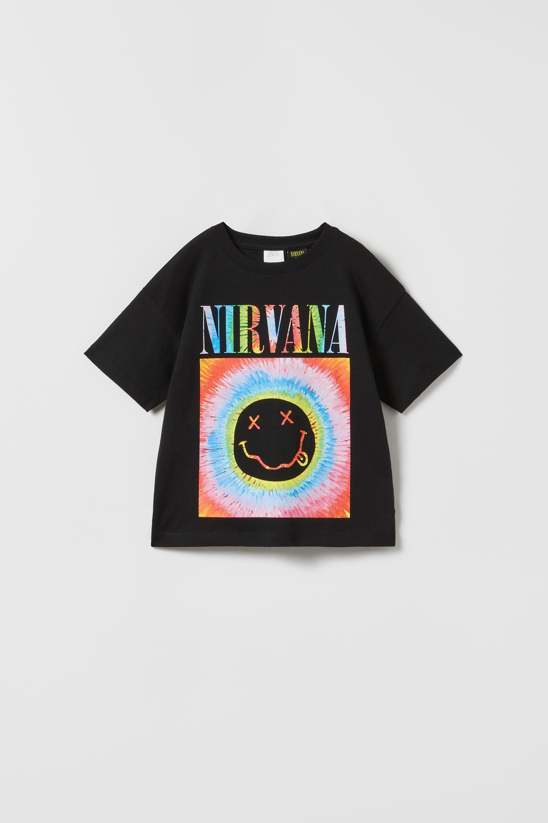 T shirt nirvana zara Clearance