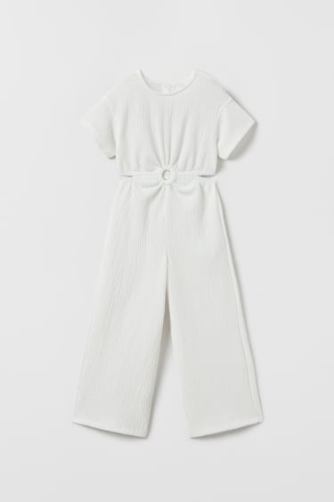 Image 0 of TEXTURED CUT OUT JUMPSUIT from Zara