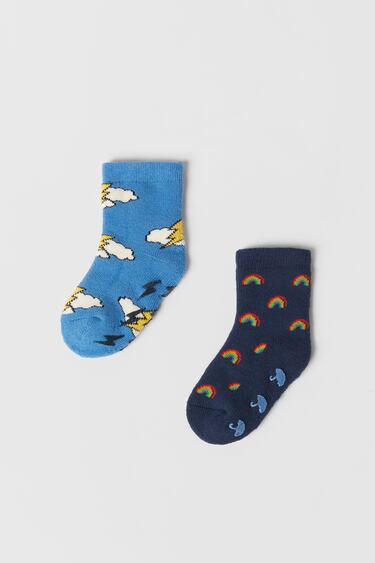 Image 0 of BABY/ PACK OF TWO TERRY FABRIC SOCKS from Zara