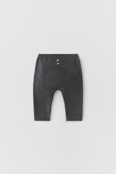 Image 0 of RIBBED KNIT TROUSERS from Zara