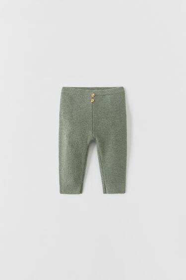 Image 0 of PURL-KNIT TROUSERS from Zara