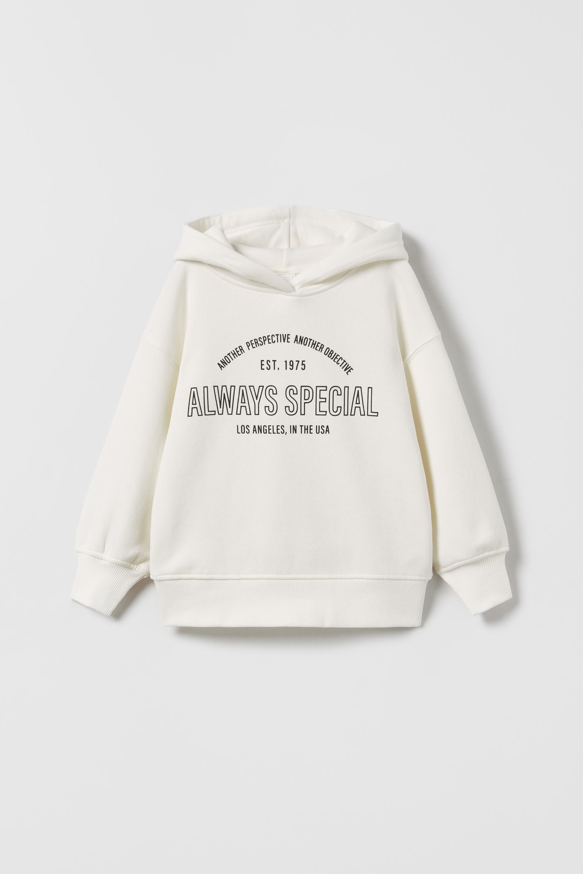 Zara slogan hoodie Outlet