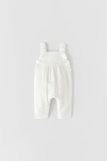 Image 0 of SWISS EMBROIDERY DUNGAREES from Zara