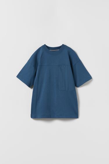 Bild 0 von T-SHIRT SPORTY MIT ABGESETZTER BRUSTTASCHE von Zara