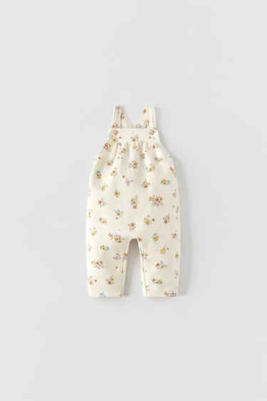 Image 0 of FLORAL DUNGAREES from Zara