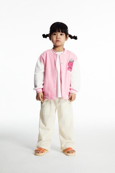 Zara GRAFFITI HEART SWEATSHIRT - Pink