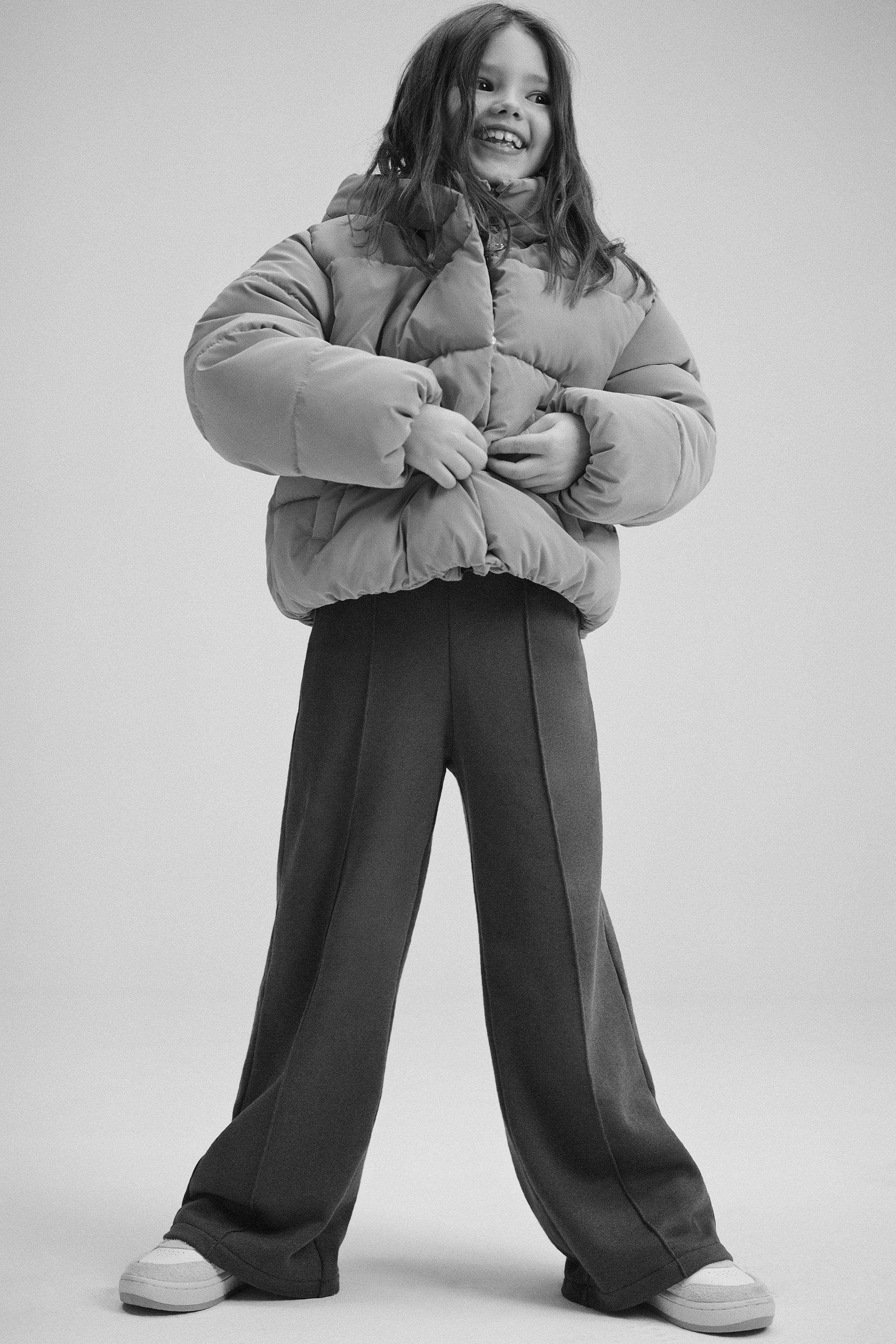 Zara wide leg plush trousers Clearance