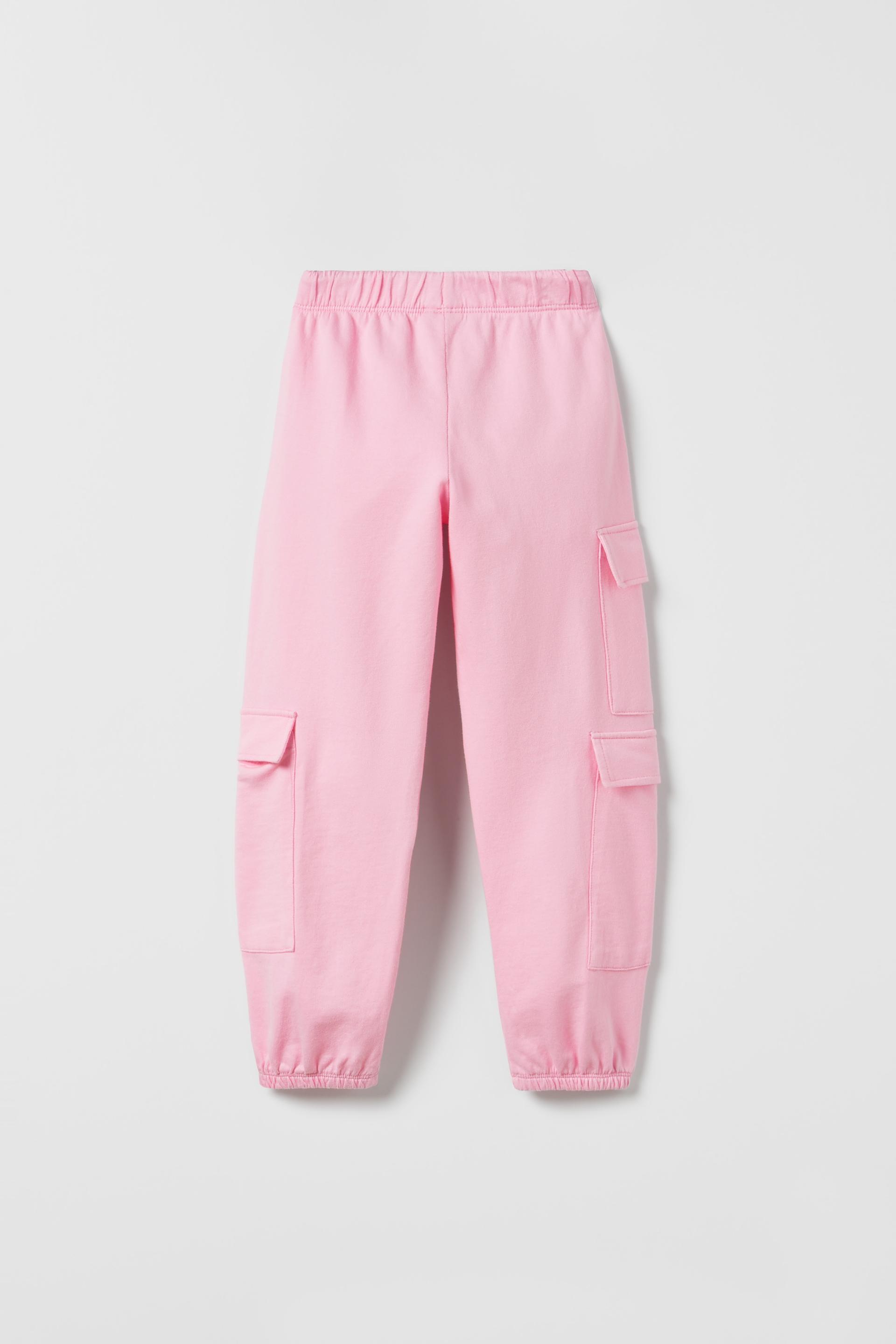 ポケット コントラスト パラシュートパンツ - ピンク | ZARA Japan / 日本