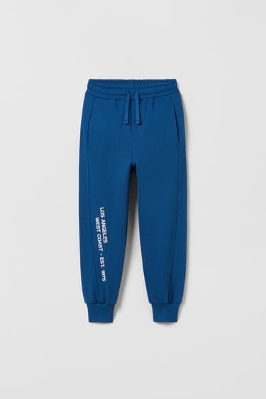Image 0 of EMBROIDERED JOGGING TROUSERS from Zara