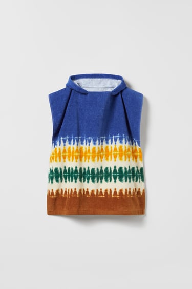 Image 0 of TIE DYE TERRYCLOTH PONCHO from Zara