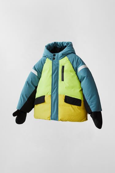 Image 0 of COLOR BLOCK PADDED SNOW JACKET from Zara