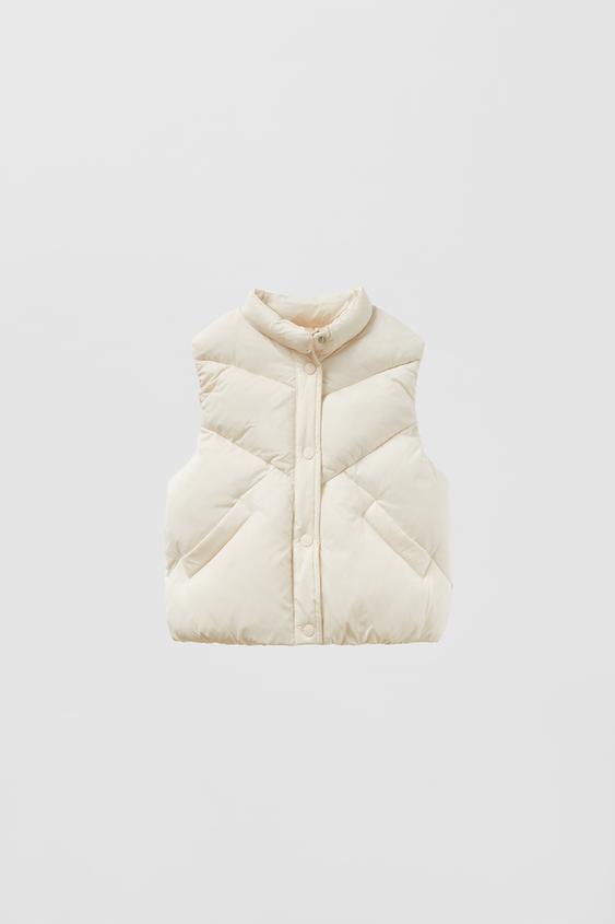 Zara gilet cream Clearance
