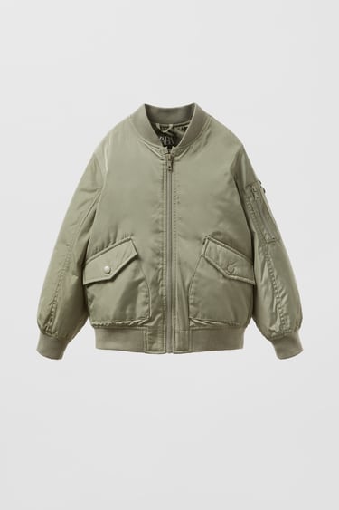 Image 0 of PADDED BOMBER JACKET WITH MULTIPLE POCKETS from Zara