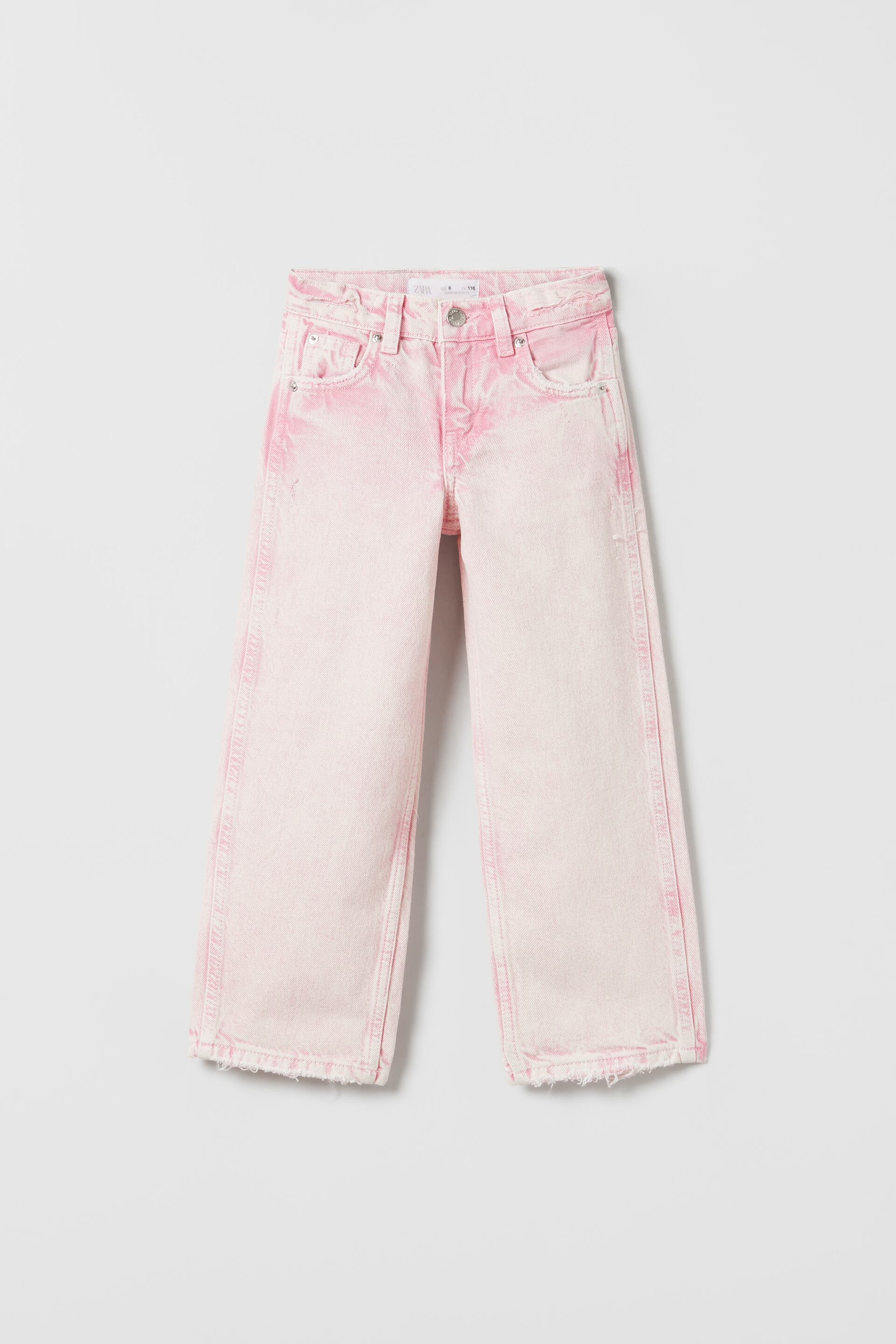 At forurene gardin kulstof WASHED STRAIGHT FIT JEANS - Pale pink | ZARA United States