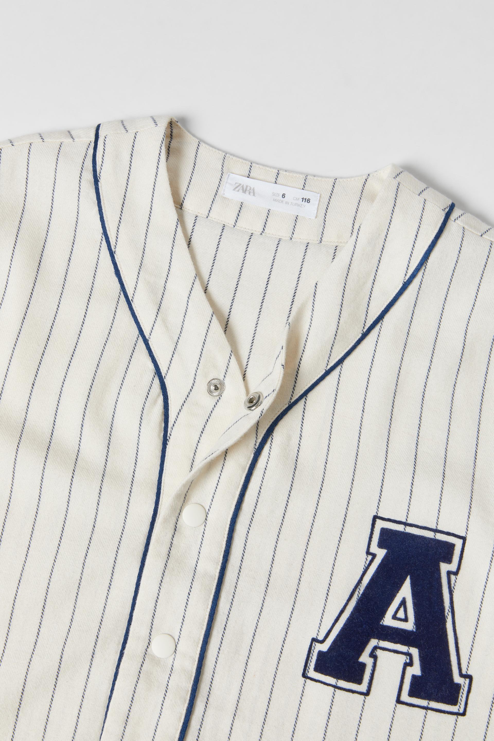 Zara baseball shirt clearance